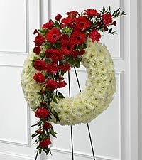 Graceful Funeral Flower Wreath Ft. Worth Sympathy Flowers