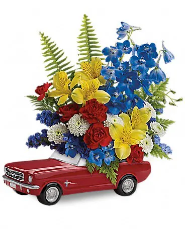 '65 Ford Mustang Flower Arrangement | Gordon Boswell Flowers